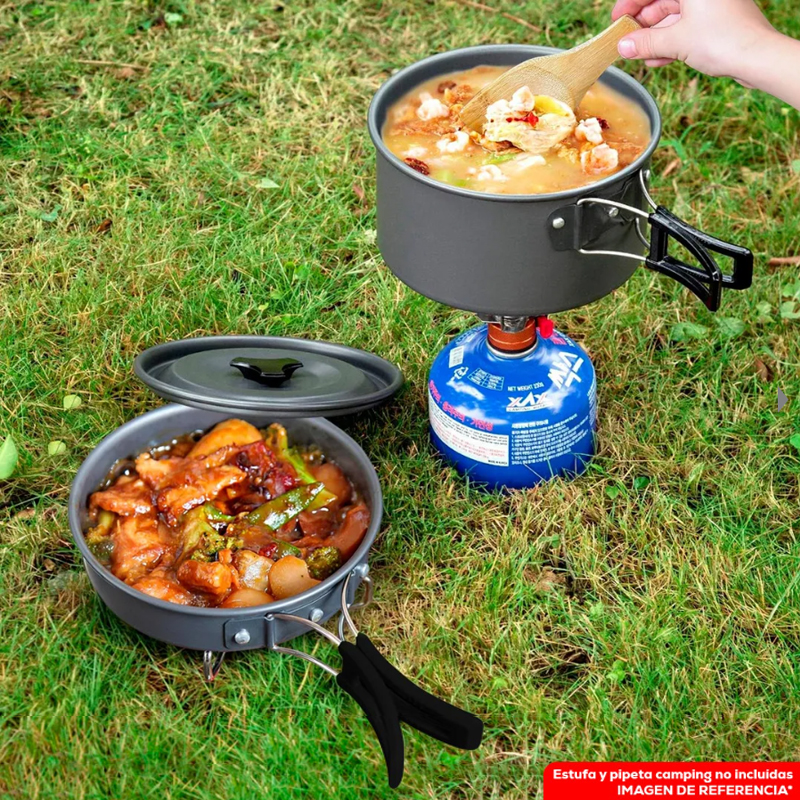 Miniatura 2 de Kit De Cocina Para Camping Olla Y Sarten